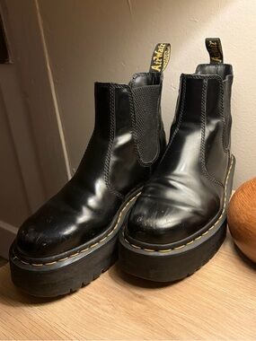 Dr. Martens Black Platform Chelsea Boots